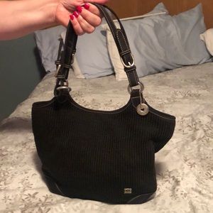 The Sak button too black bag